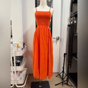 Saltwater LUXE Vibrant Orange Maxi Dress
